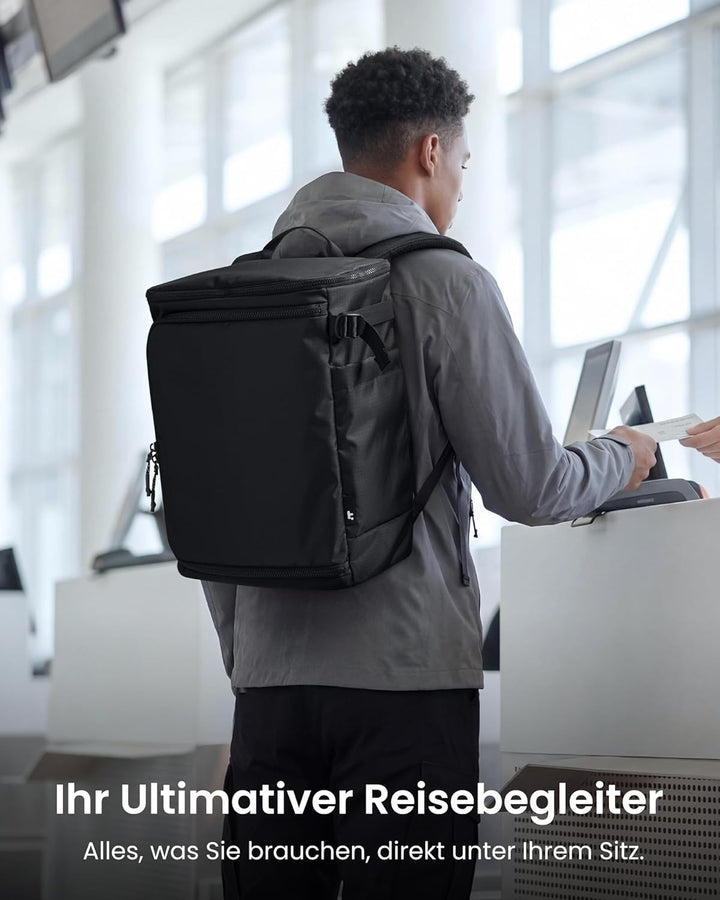 tomtoc 22-28L Reiserucksack, TSA-freundlicher Handgepäck Rucksack, Wasserdichter Ryanair 40x30x20 Ru