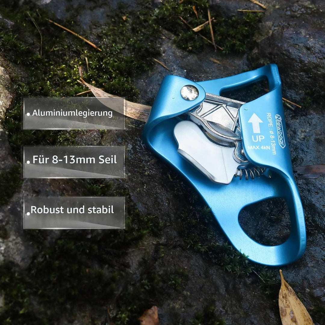 NewDoar Klettern Brust Ascender Chest Ascender CE-zertifizierte Kletter Brust Steigklemme Bauch Baum