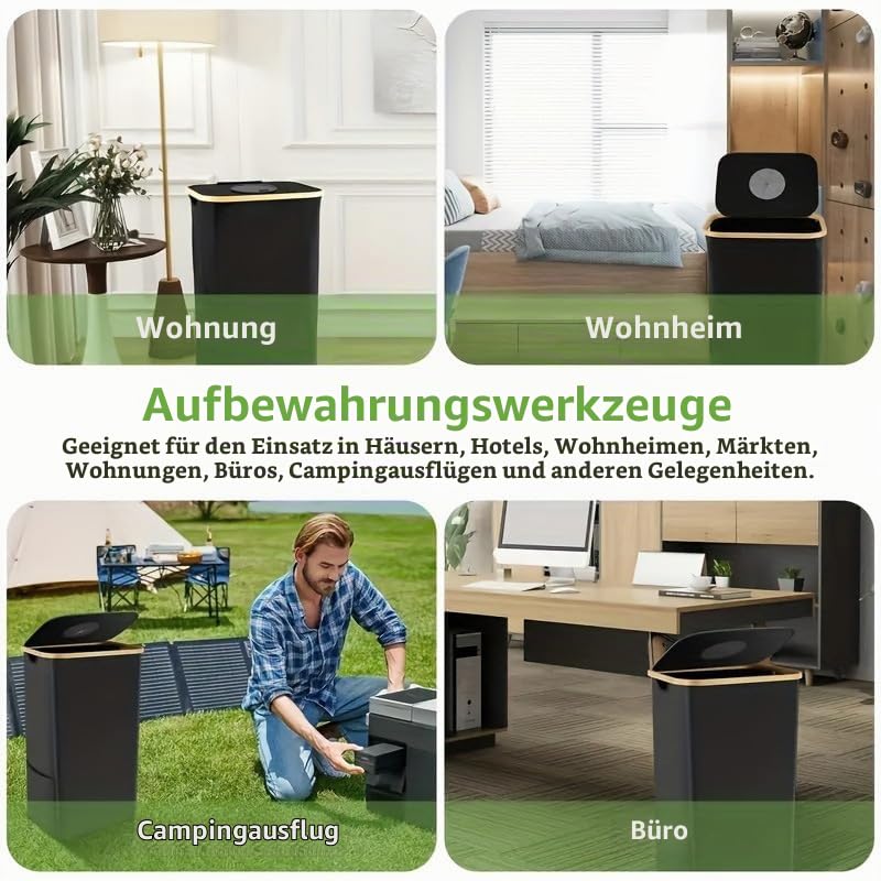 Jobfun 100L Pfandflaschen Sammelbehälter mit Deckel Behälter Leergut &amp; Altglas Aufbewahrung Flaschen