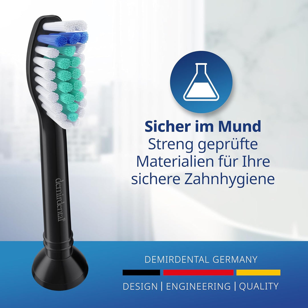 8er demirdental Ersatzbürsten passend für Philips Sonicare, Harte Aufsätze & Aufsteckbürsten, harte