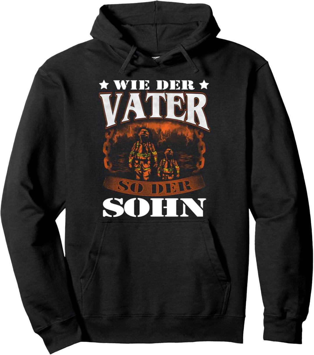 Vater und Sohn Partnerlook Weihnachten Geschenk Feuerwehr Pullover Hoodie