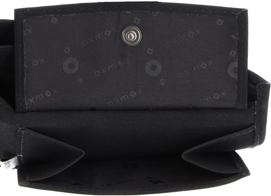 Oxmox New Cryptan Geldbörse 12 cm Footsteps (Schwarz), Footsteps (Schwarz)