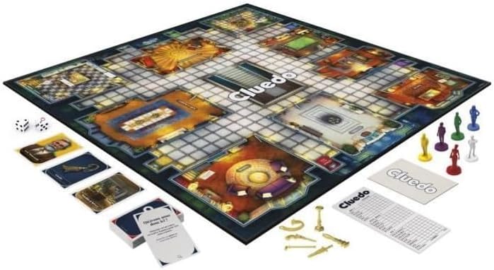 Hasbro Gaming Cluedo Familienspiel für 2 bis 6 Spieler, ab 8 Jahren