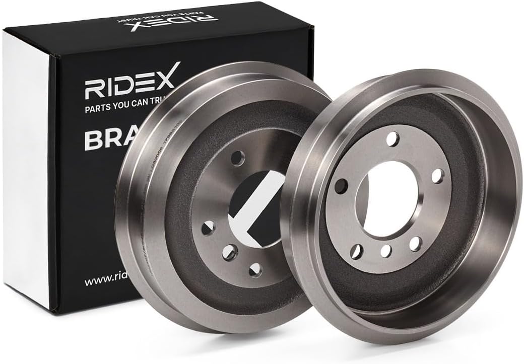 RIDEX 123B0021 Bremstrommel Hinten (x2)