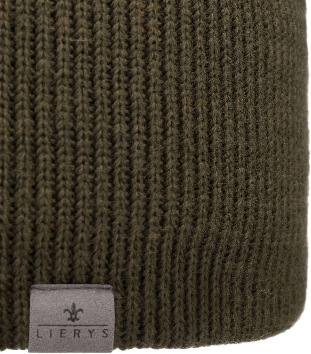LIERYS Mono Stirnband Damen/Herren 8 cm breit - Made in Germany - dreilagiges Strickband gefüttert m