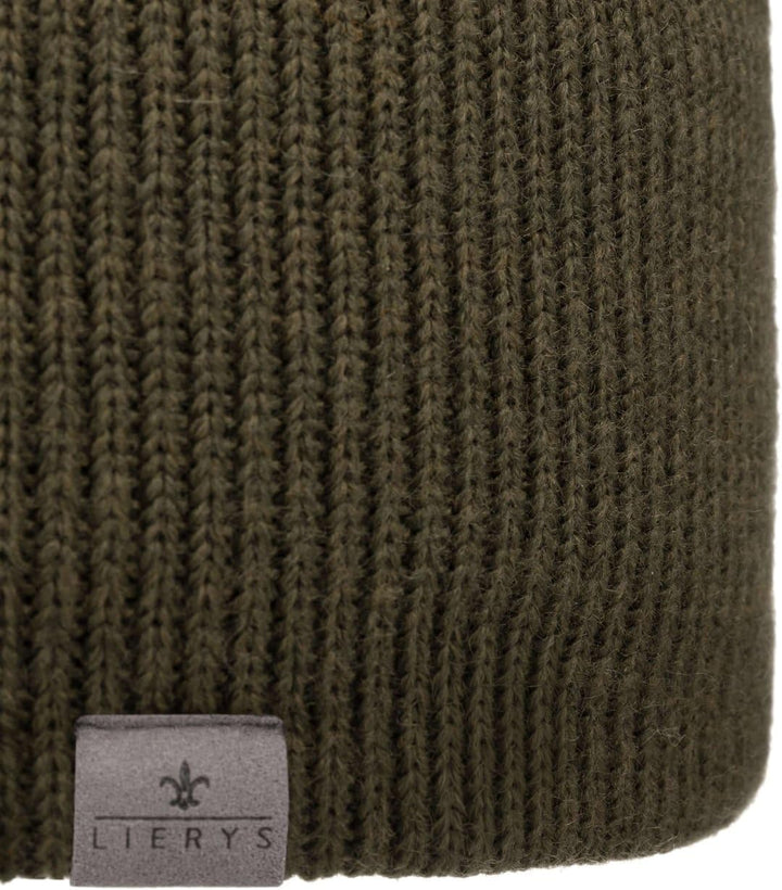 LIERYS Mono Stirnband Damen/Herren 8 cm breit - Made in Germany - dreilagiges Strickband gefüttert m