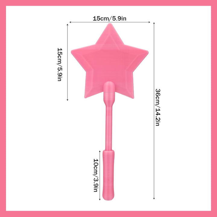 Kreditkarten Zauberstab Rosa, Lustiger 3D-Gedruckt Tippen zum Bezahlen Sternenzauberstab Kartenhalte