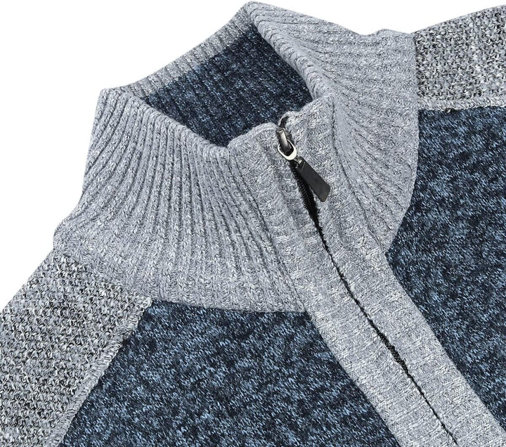YOUTHUP Herren Strickjacke Frühling Winter Warme Sweatjacke Freizeit Strick Fleecejacke Outdoor Über