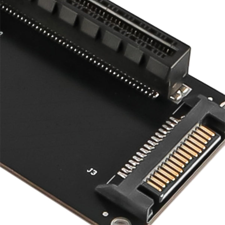 Oculink SFF-8611/8612 auf PCI-E 4.0 x16 Erweiterungskarte mit SATA-Stromanschluss für Externe Grafik