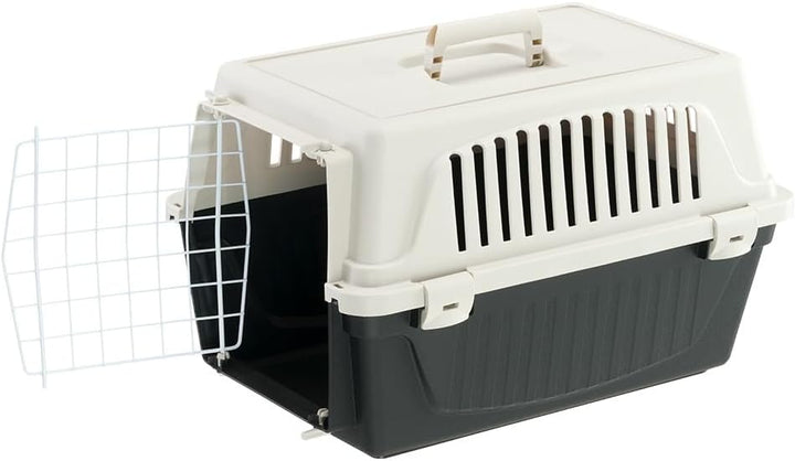 Ferplast Transportbox Katze, Hundetransportbox kleine Hunde und Katzen bis 5 kg, Tür aus plastifizie