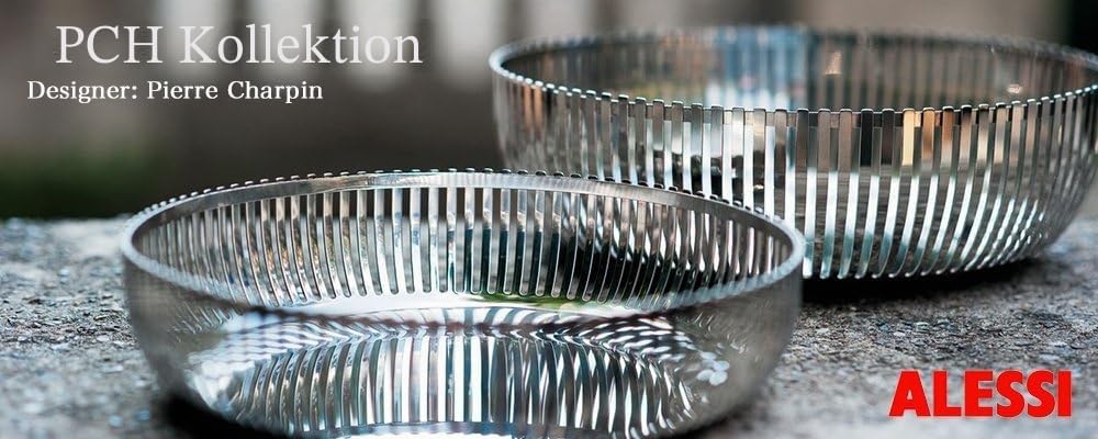 Alessi Obstschale aus Edelstahl, Silber,22 x 25 x 15 cm Silber 22 x 25 x 15 cm, Silber 22 x 25 x 15