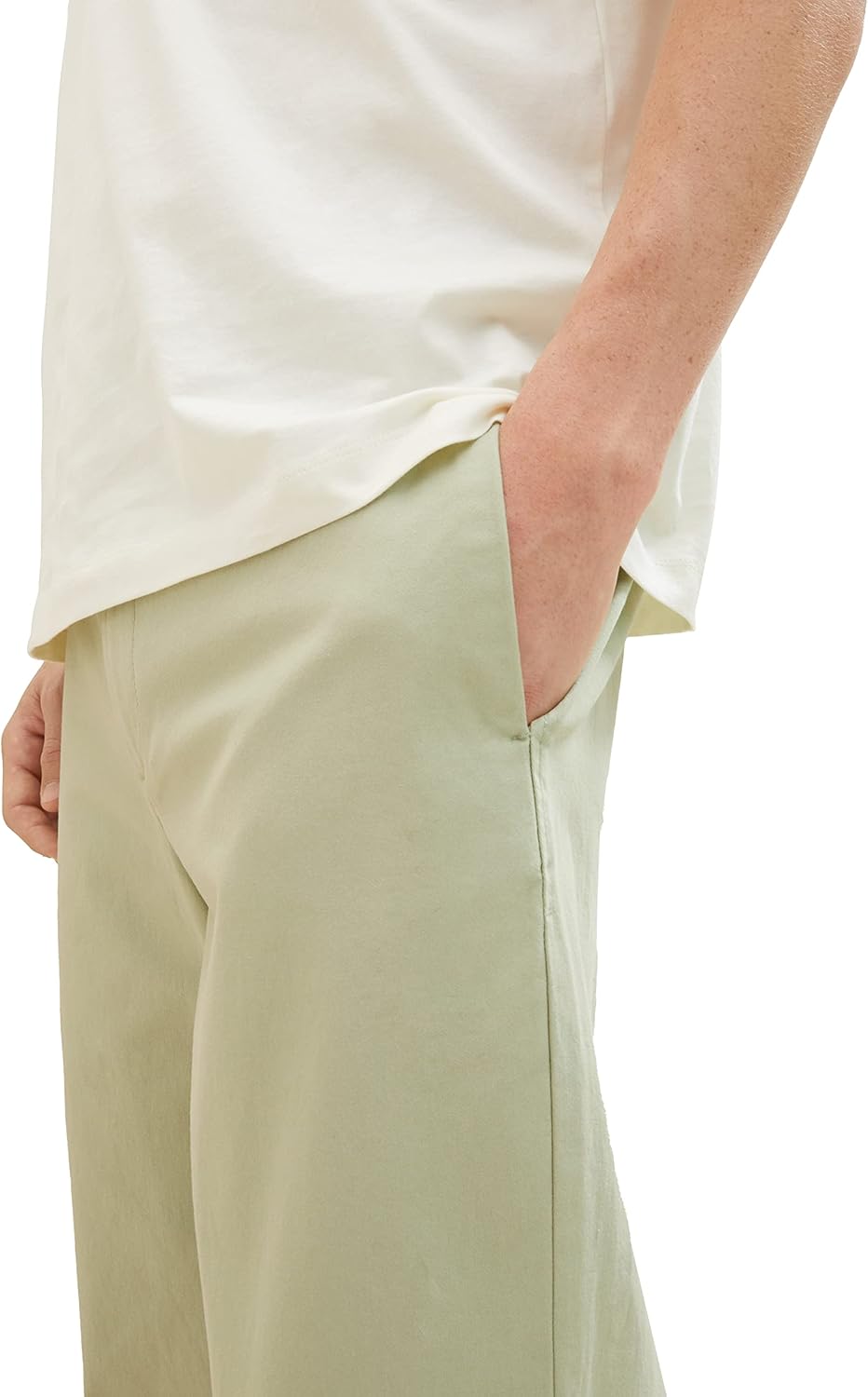 TOM TAILOR Denim Herren 1037538 Tapered Fit Chino Hose, 32246-garden Peat, M