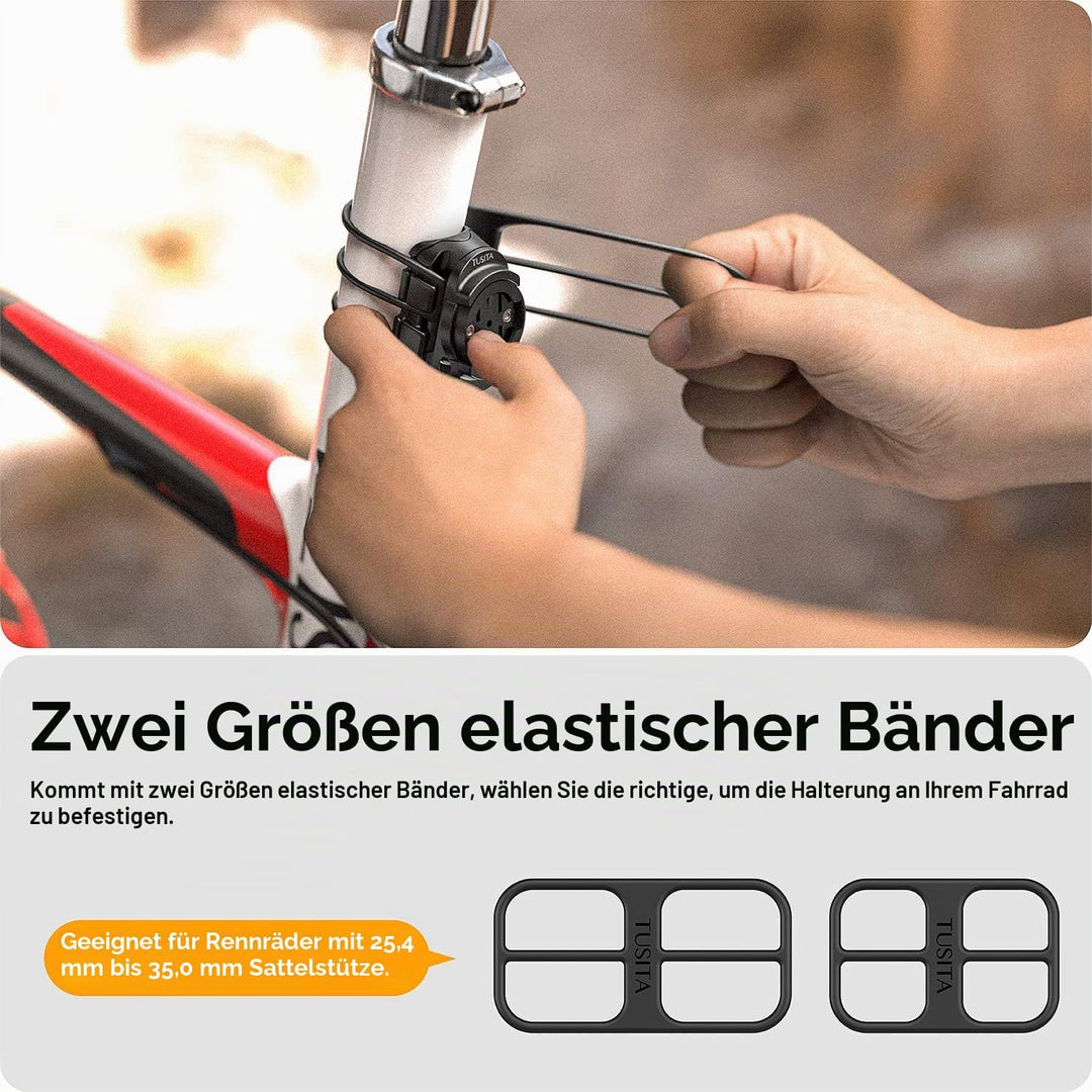 TUSITA Universal Fahrrad Sattelstützen Halterung - Kompatibel mit Garmin Varia Rearview Radar RTL510