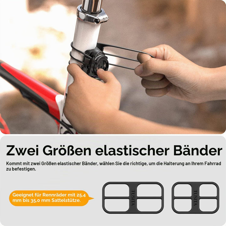 TUSITA Universal Fahrrad Sattelstützen Halterung - Kompatibel mit Garmin Varia Rearview Radar RTL510