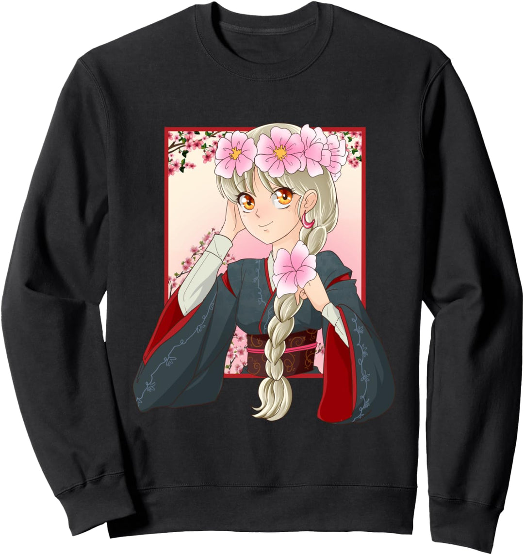Ästhetisches Japanisches Anime Girl I Otaku I Manga Kawaii Sweatshirt