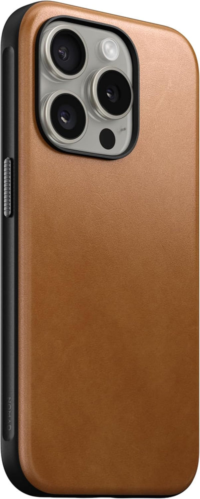 Nomad Leather Case iPhone 15 Pro Tan iPhone 15 Pro english tan, iPhone 15 Pro english tan
