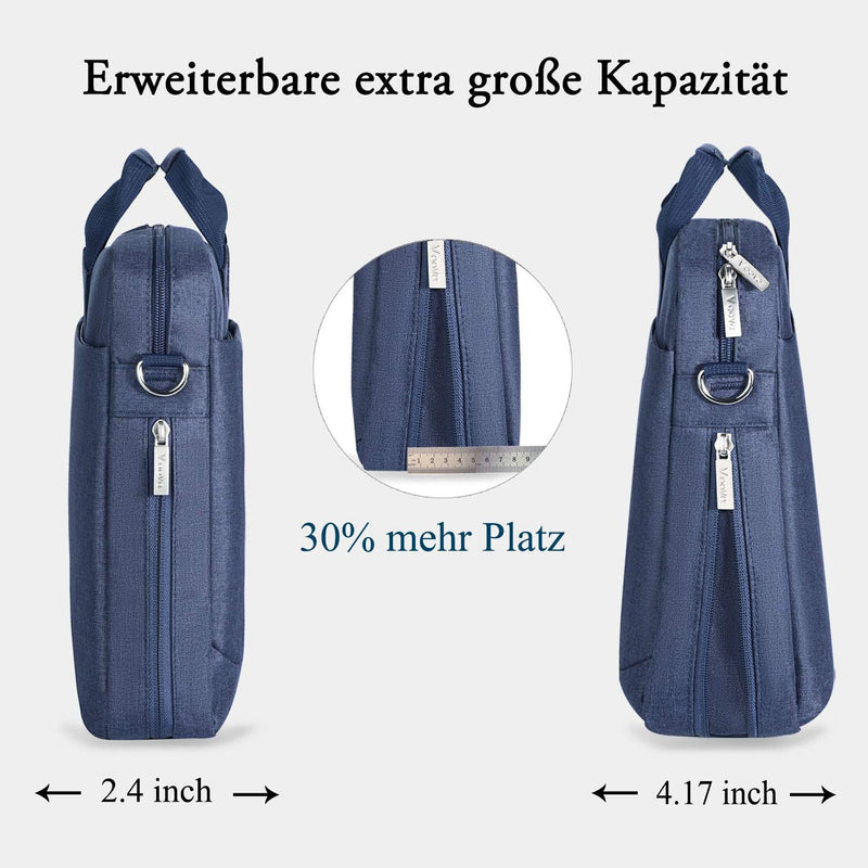 Voova grosse Laptoptasche für 14 15 15,6 16 Zoll Laptop, 30% mehr Kapazität, Innenfächer, dauerhaft