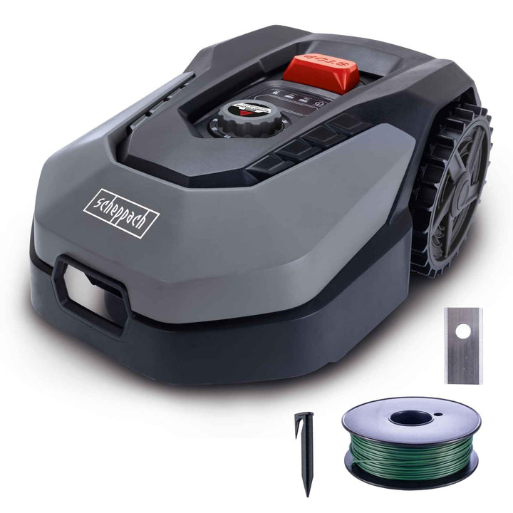 Scheppach Mähroboter RoboCut XXL900 bis zu 900qm² | 18cm Schnittbreite | 20-60 mm Schnitthöhe | Rege