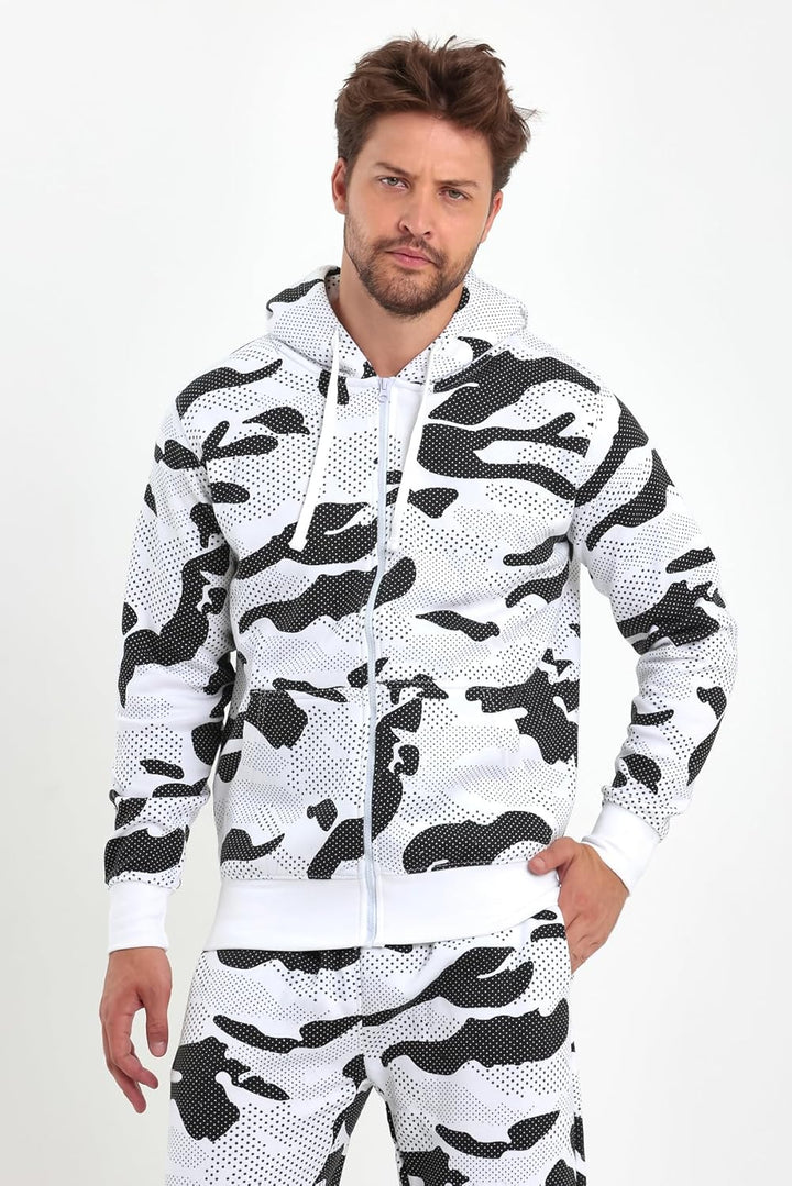 Raff & Taff Herren Zipper Hoodies Kapuzenjacke Sweatjacke Übergangsjacke Jacke Basic Schlicht bis 8X