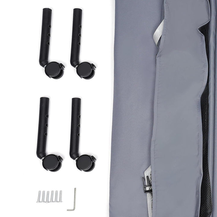 Baby Wickeltisch Klappbarer Wickeltisch Mobiler Wickeltisch mit Sicherheitsgurt und Ablagefächern,Pl