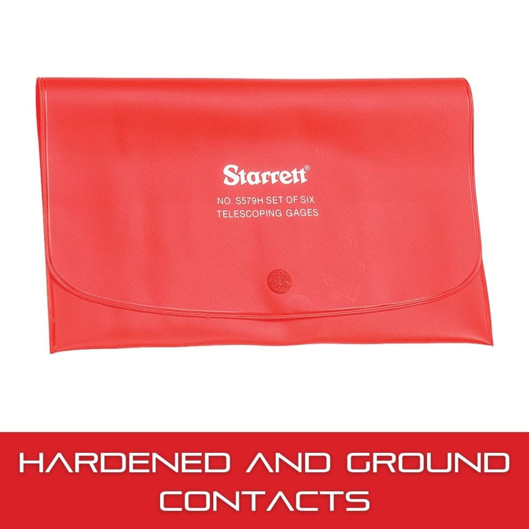 Starrett S579HZ Selbstzentrierende Teleskoplehre mit 2 Teleskoparmen, 5/16"- 6" Reichweite, 2-3/8 -