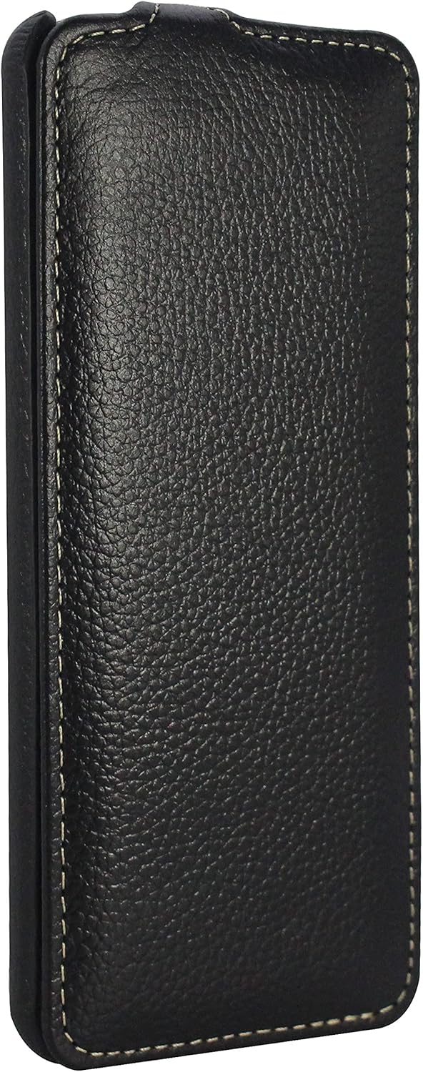 STILGUT UltraSlim kompatibel mit Sony Xperia 10 II Hülle aus Leder - Xperia 10 II Flip Case, Klapphü