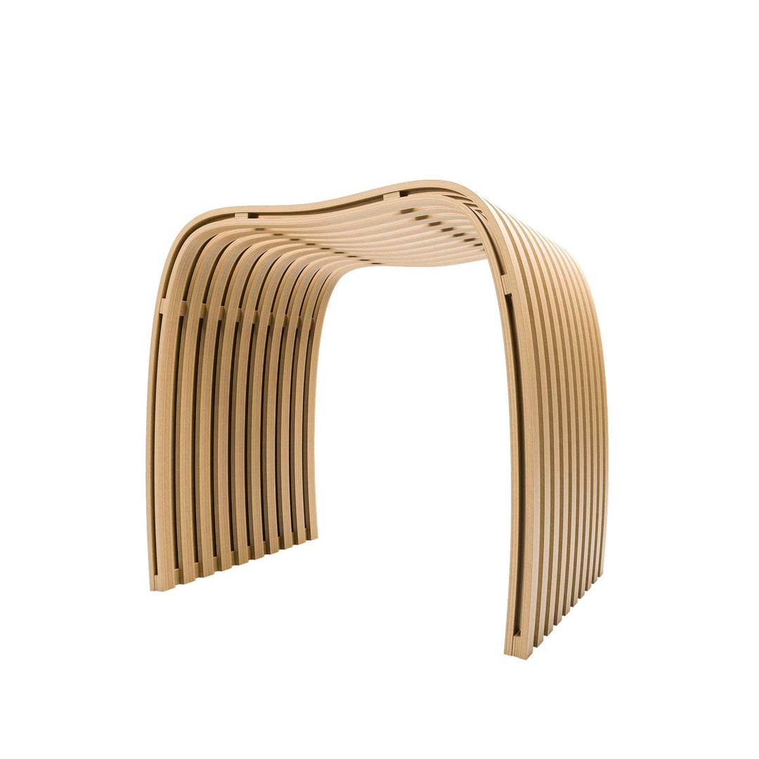 SCHULTE Badhocker aus Natur Bambus, 46 cm hoch, rutschfest, stabil, ergonomisch, komfortabel