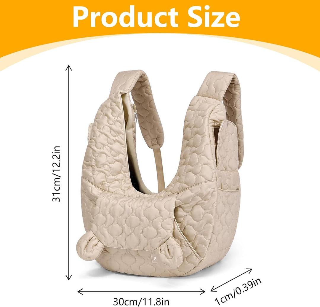 Hundetragetasche Bis 10 Kg, Hundetasche Für Kleine Hunde aus Nylon, Weiche Hunde Tragetasche, Frontp