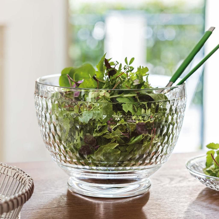 Villeroy und Boch - Boston Schale, dekorative Salatschale für Feste und Brunches, Kristallglas, klar