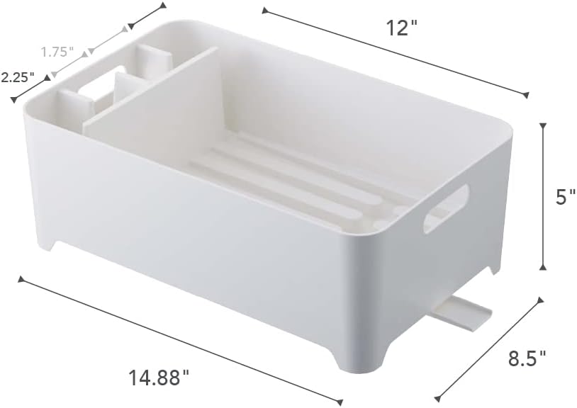 YAMAZAKI 2452 Drainer Abtropfgestell, ABS, Weiss, One Size, Weiss