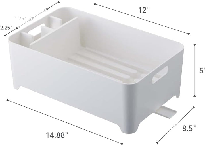 YAMAZAKI 2452 Drainer Abtropfgestell, ABS, Weiss, One Size, Weiss