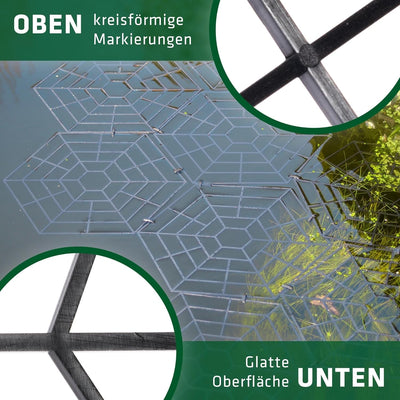 GARDIGO® Teichgitter 40er Set I Reiherschreck Gartenteich | Katzenabwehr Vogelabwehr I Schutz vor Fi