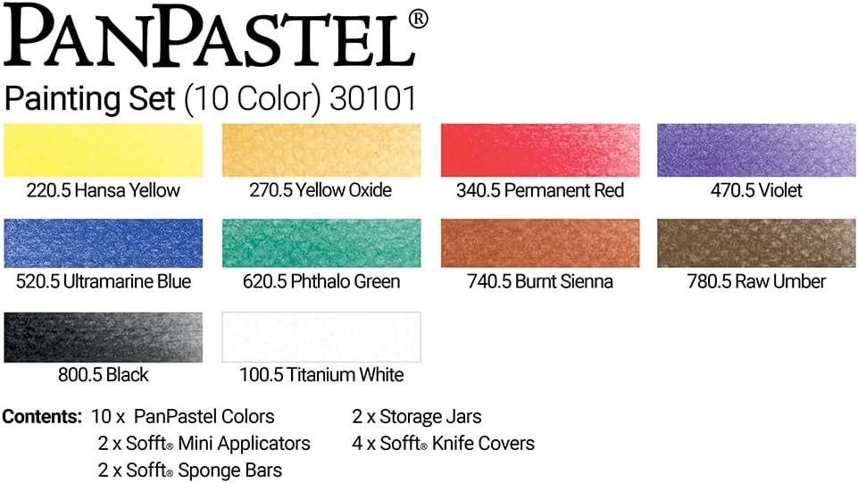 PanPastel Malset mit 10 Farben