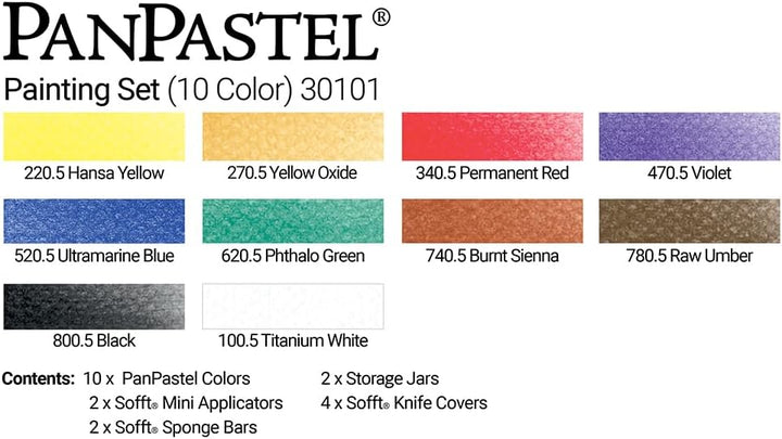 PanPastel Malset mit 10 Farben