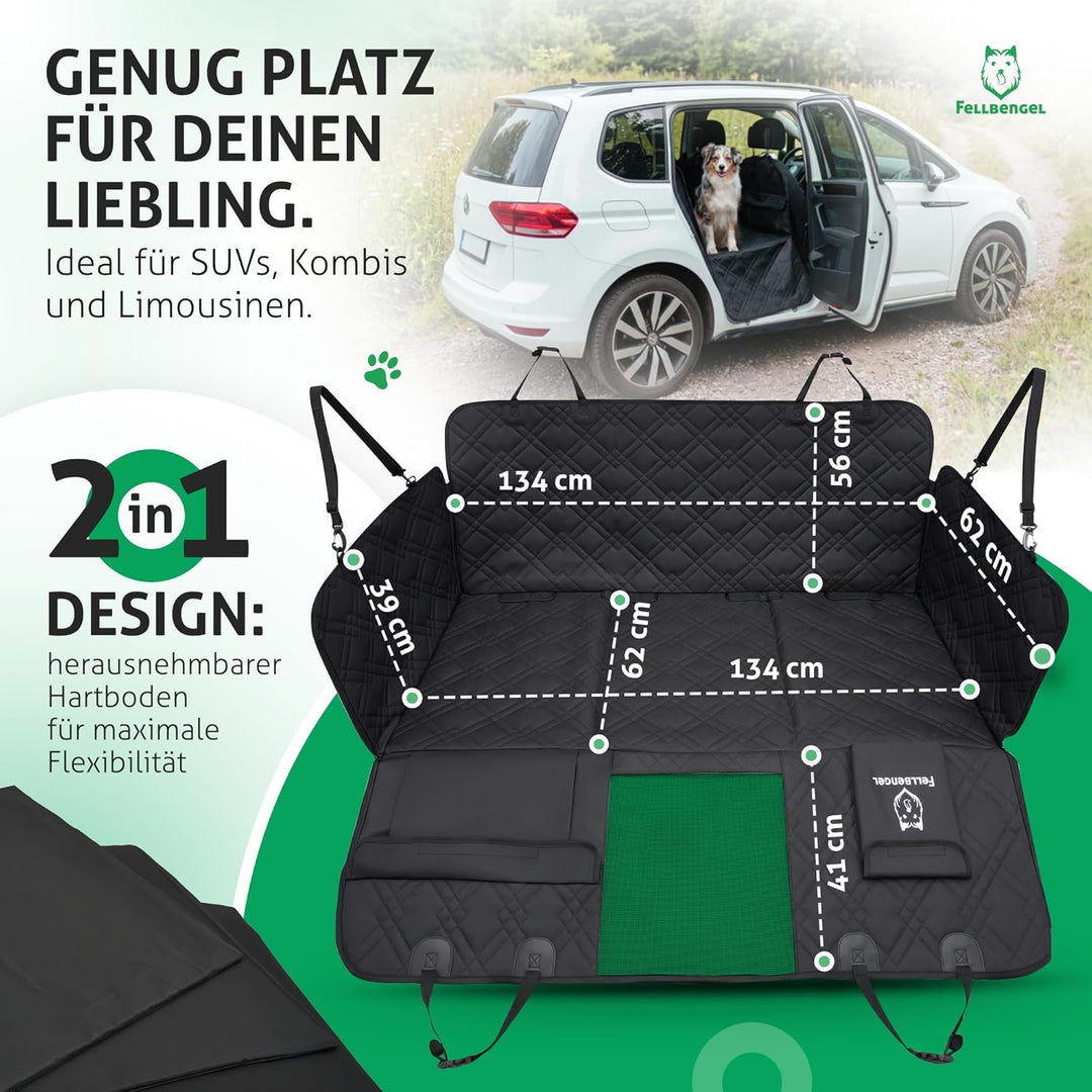 Hundedecke Auto Rückbank [Hartboden Erweiterung] Auto Hundedecke Rücksitz, Hundematte Rückbank, Rück