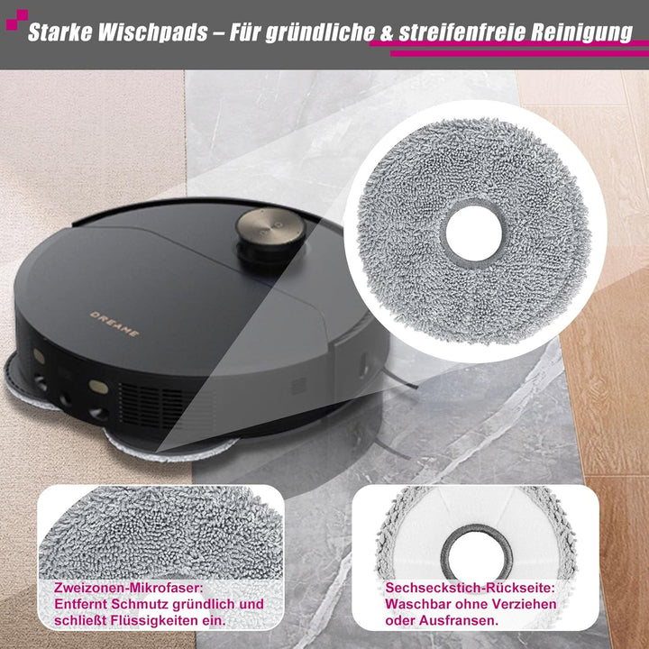 Zubehör für Dreame X40 Ultra Complete/L40 Ultra/X40 Master/Mova P50 Pro Ultra Roboter Saugroboter, 1
