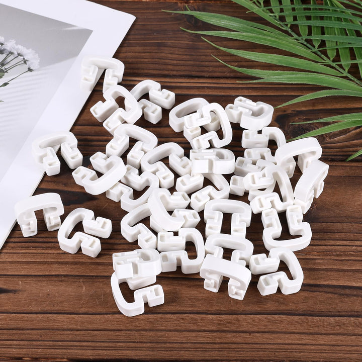 30 Stück Fussballnetz Clips, 3,2 x 3 cm ABS Netzverbindungsclips Netzverriegelungsclip Fussballtorne