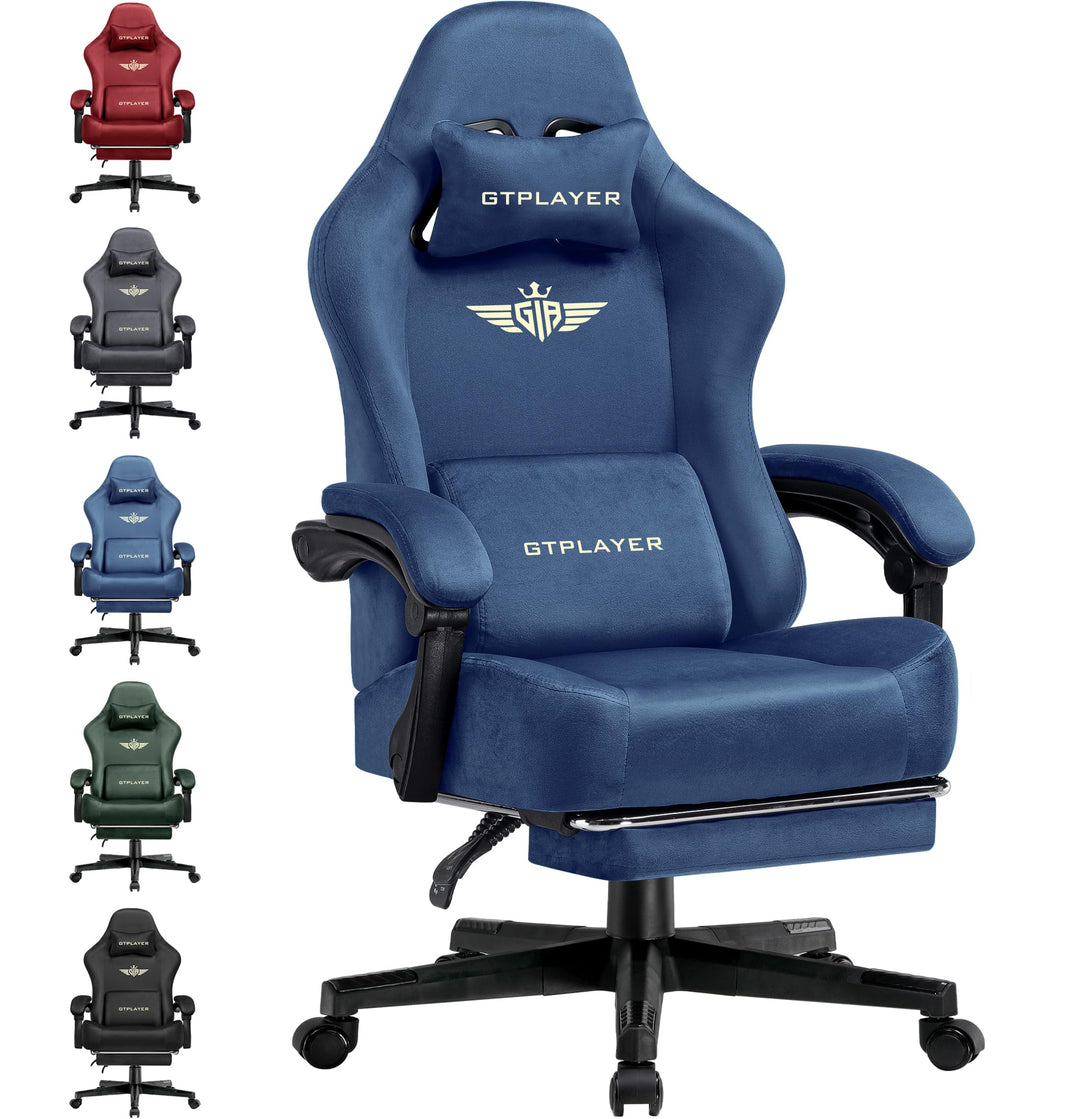 GTPLAYER Gaming Stuhl, Atmungsaktiver Bürostuhl, bürostuhl ergonomisch, Hochwertiger - Stoff, Ergono