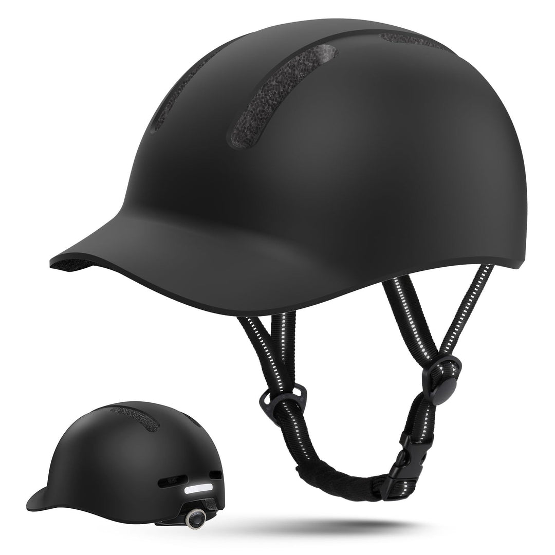 Shinmax Fahrradhelm für Damen und Herren, Einstellbarer Helm mit Visier & Sonnenschutz, Leicht & Bel