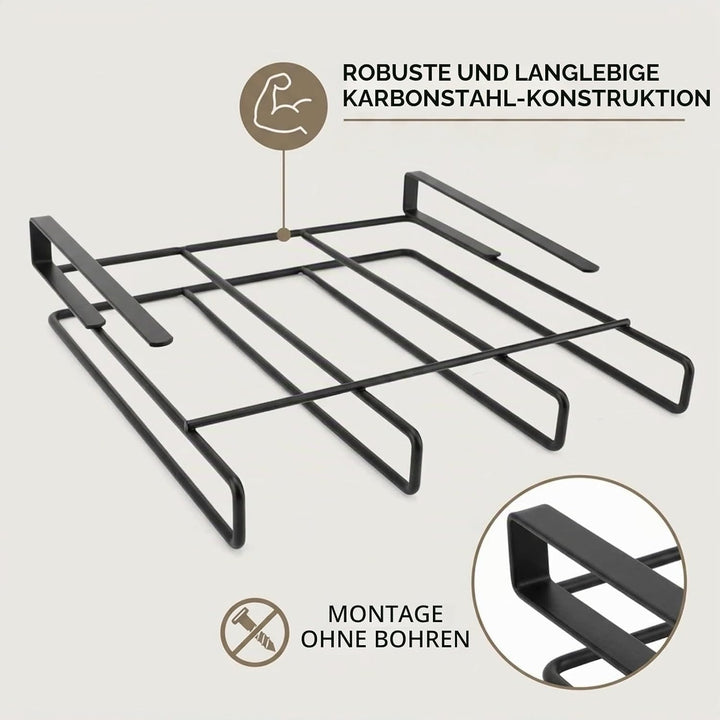 Greensen Hängeregal aus Kohlenstoffstahl für die Küche Unter Dem Schrank, Platzsparender Schneidebre
