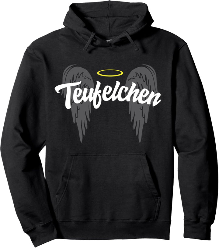 Teufelchen Teufel Engelchen Engel Kostüm - Lustiges Geschenk Pullover Hoodie