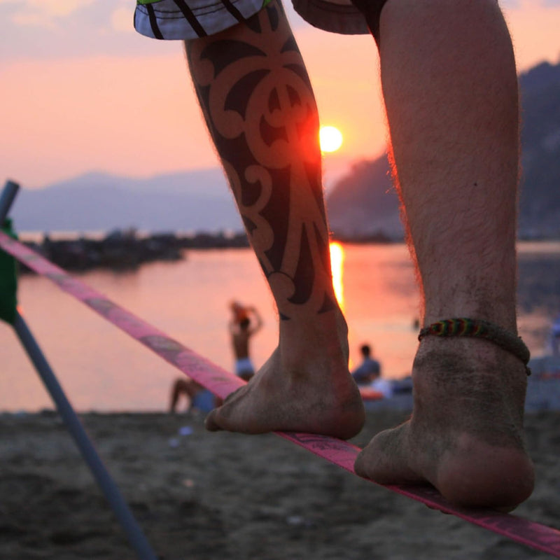 SPIDER SLACKLINE Slackline Holzbefestigung - Slackline Zubehör, Boden - Oder Wandanker, Innen- oder