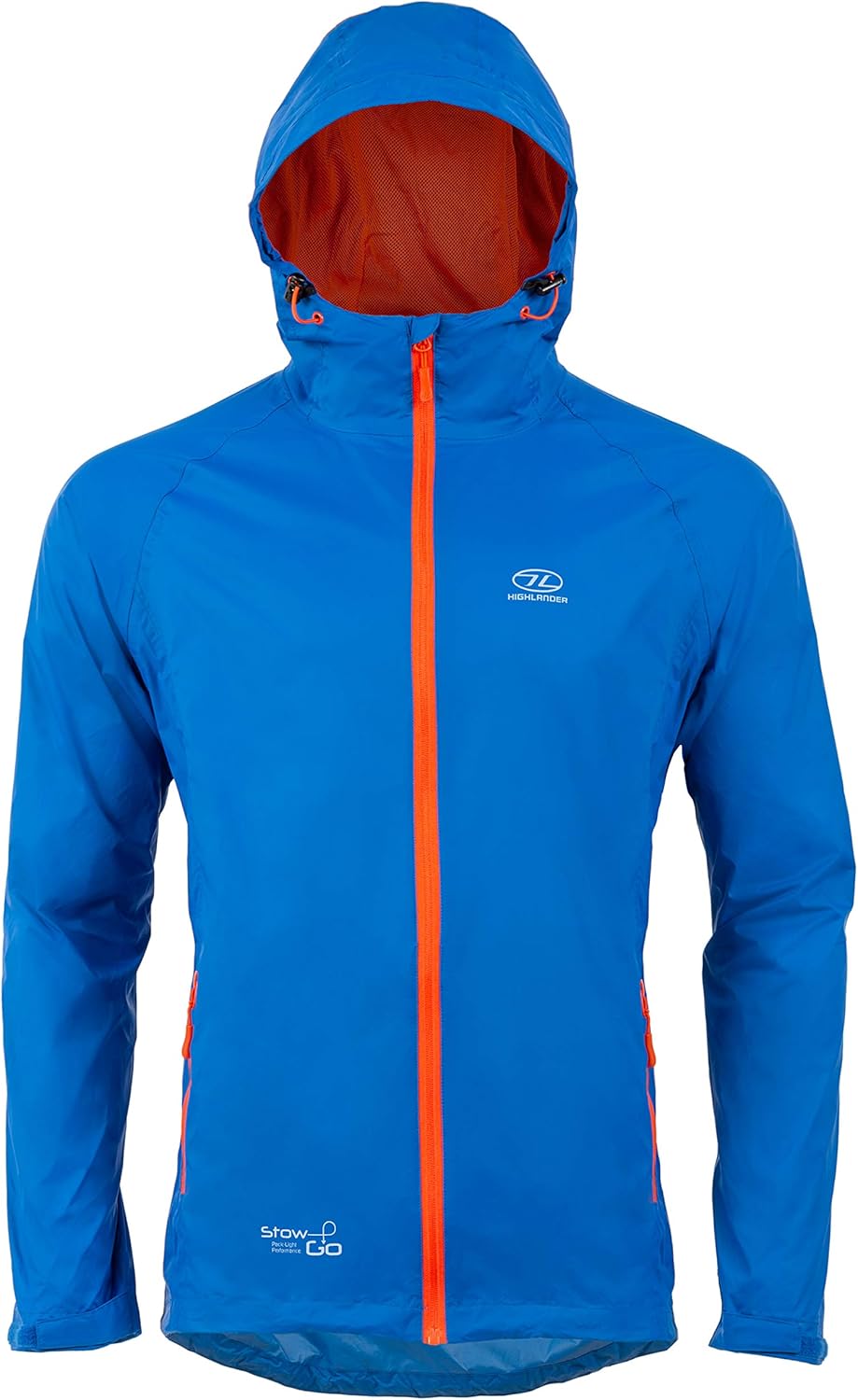 Highlander Herren Stow und GO Packaway JKT Regenjacke, Grau XXL Blau, XXL Blau