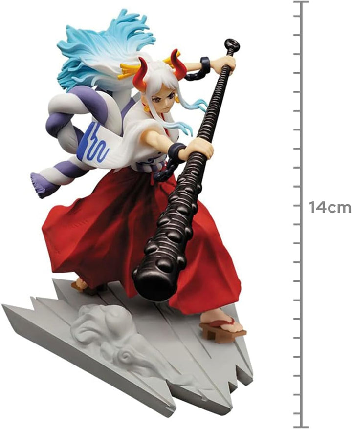 BANPRESTO Figur Statue One Piece Yamato Senkozekkei - Höhe 11cm - Mehrfarbig, Yamato