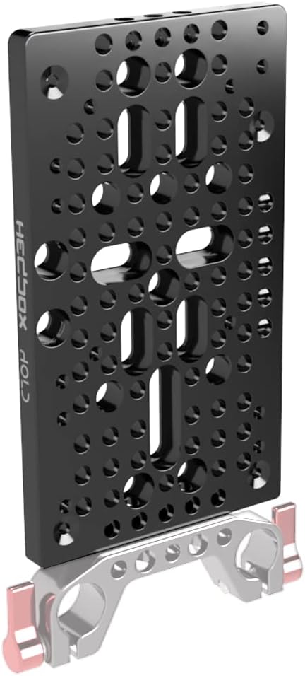 HEDBOX HOLD II - Universelle Montageplatte aus Aluminium (Cheese Plate) 120 Verschiedene Gewinde 3/8