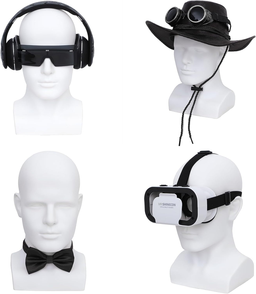 Männlicher Mannequin-Kopf Professioneller Kosmetik-Übungskopf für die Präsentation von Headsets, Kop