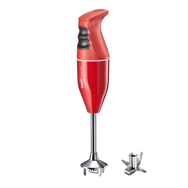 bamix Stabmixer Set EO140 CLASSIC inkl. Multifunktionsmesser aus Edelstahl, 140 Watt, 2-Stufen, Made