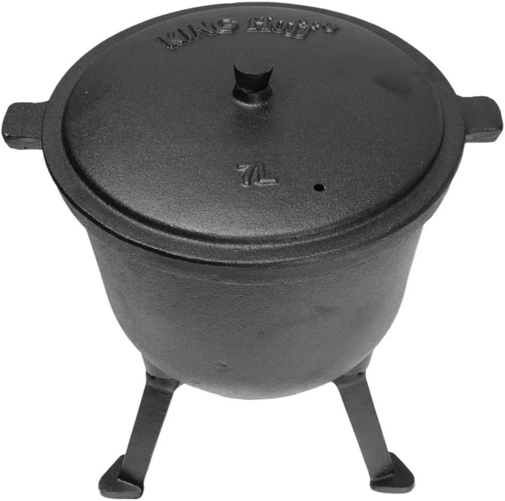 7L Kazan Jagdkessel Gusseiserner Kessel Kesselgulasch Gulaschtopf KINGHOFF KH-2232