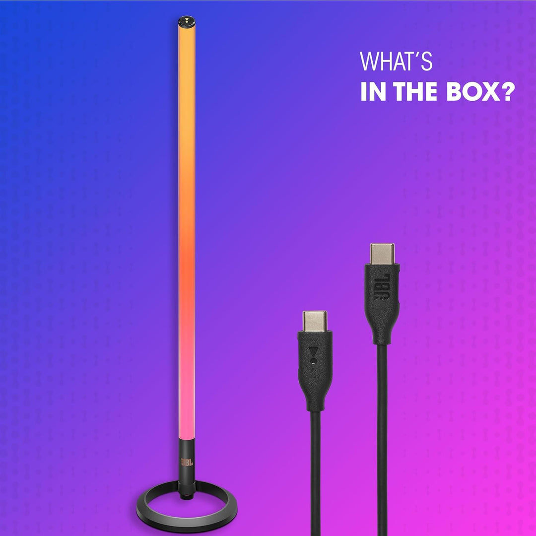 JBL PartyLight Stick, tragbare Bluetooth-Lichtleiste für JBL PartyBox-Lautsprecher, 360°-RGB-LED-Bel