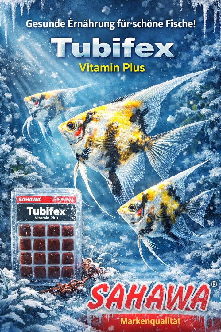 Fischfutter Frostfutter Tubifex 10x100g = 1kg = 1Pack